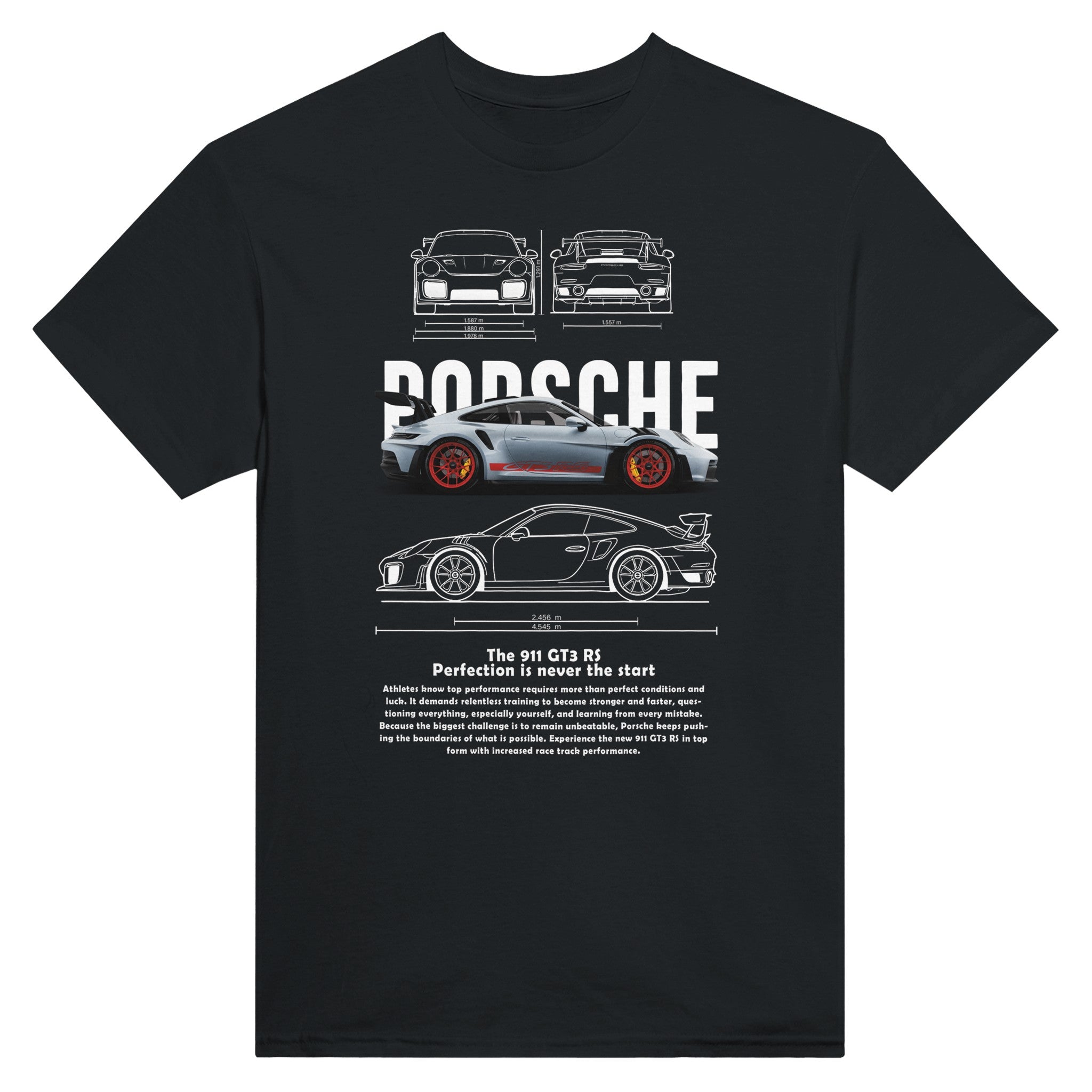 911 GT3 RS Black - T-Shirt – Rear View