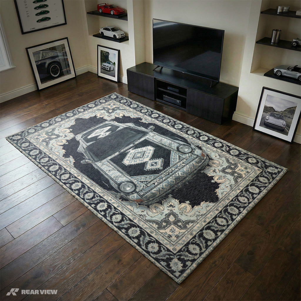 911 Turbo × Alpine Shadow - Area Rug