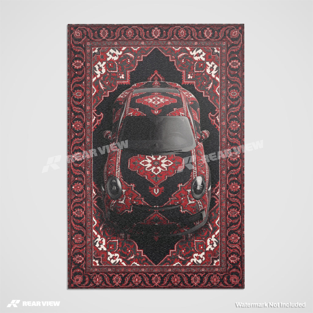 911 (991) × Scarlet Crest - Area Rug