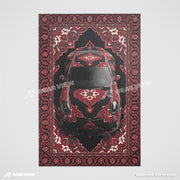 911 (991) × Scarlet Crest - Area Rug