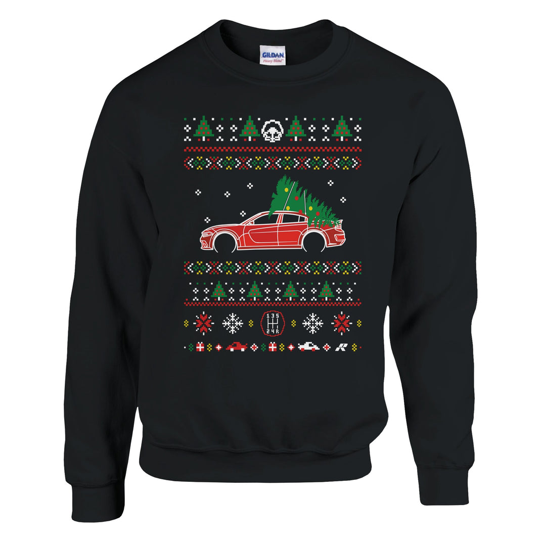 Mens Car Christmas Jumpers | Sweaters & Sweatshirts - Rear View Prints