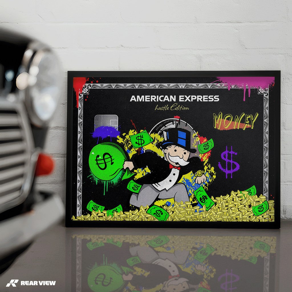 Street Fortune – Black Card Art Print