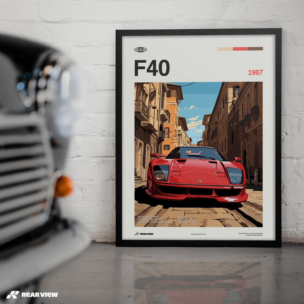 F40 1987 - Car Print