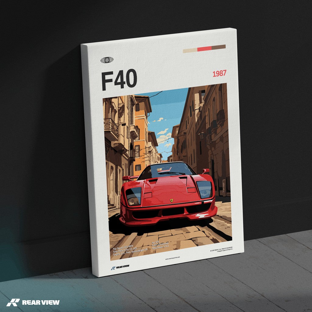 F40 1987 - Car Print