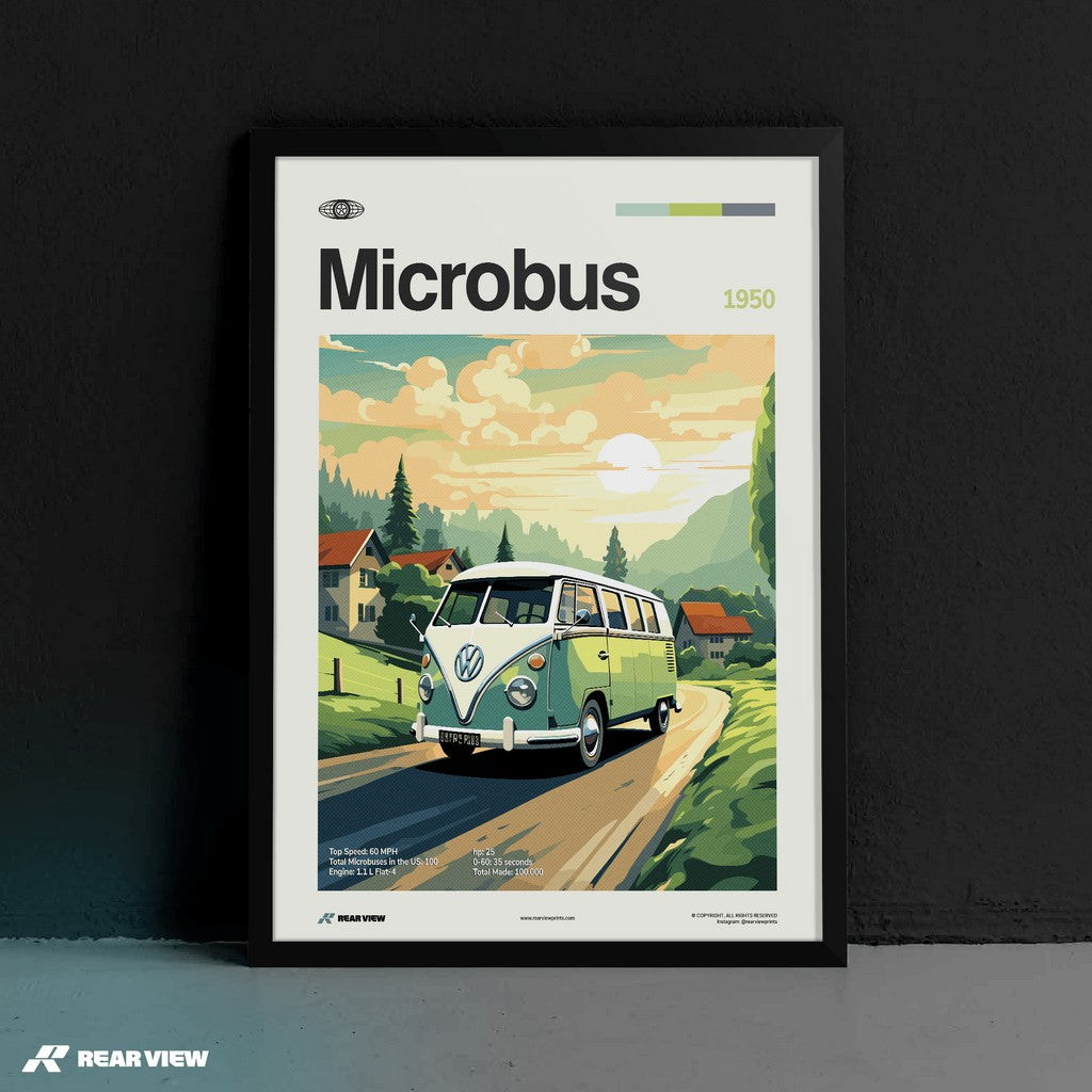 Microbus 1950 - Car Print