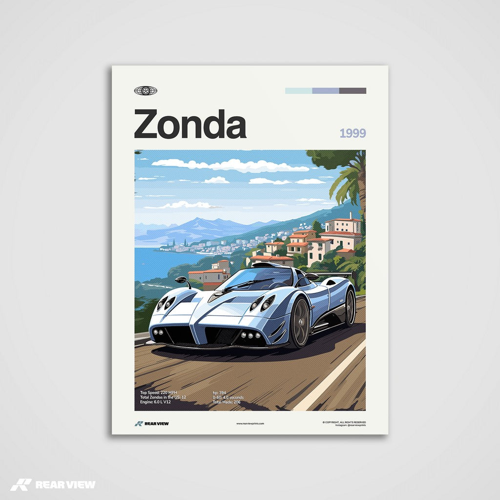 Zonda 1999 - Car Print