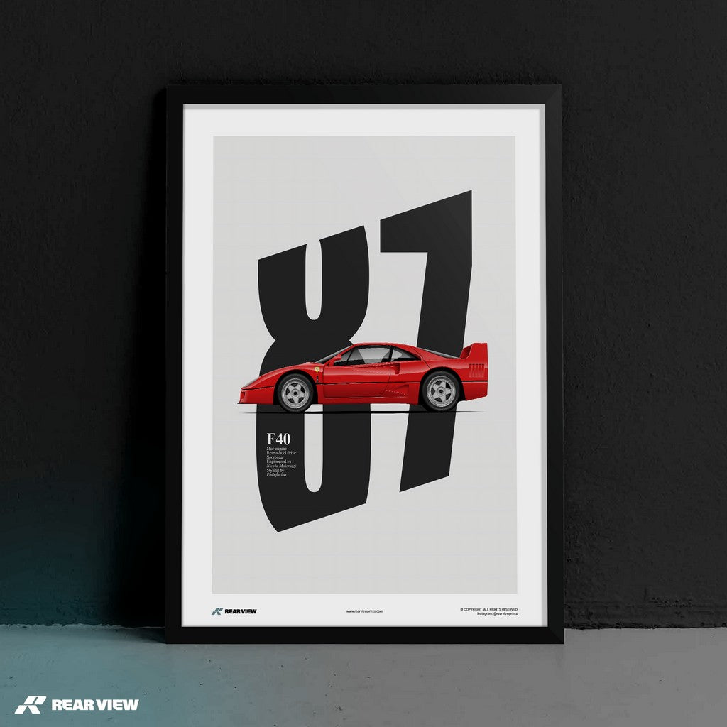 Enzo's Legacy - F40 Kunstdruck