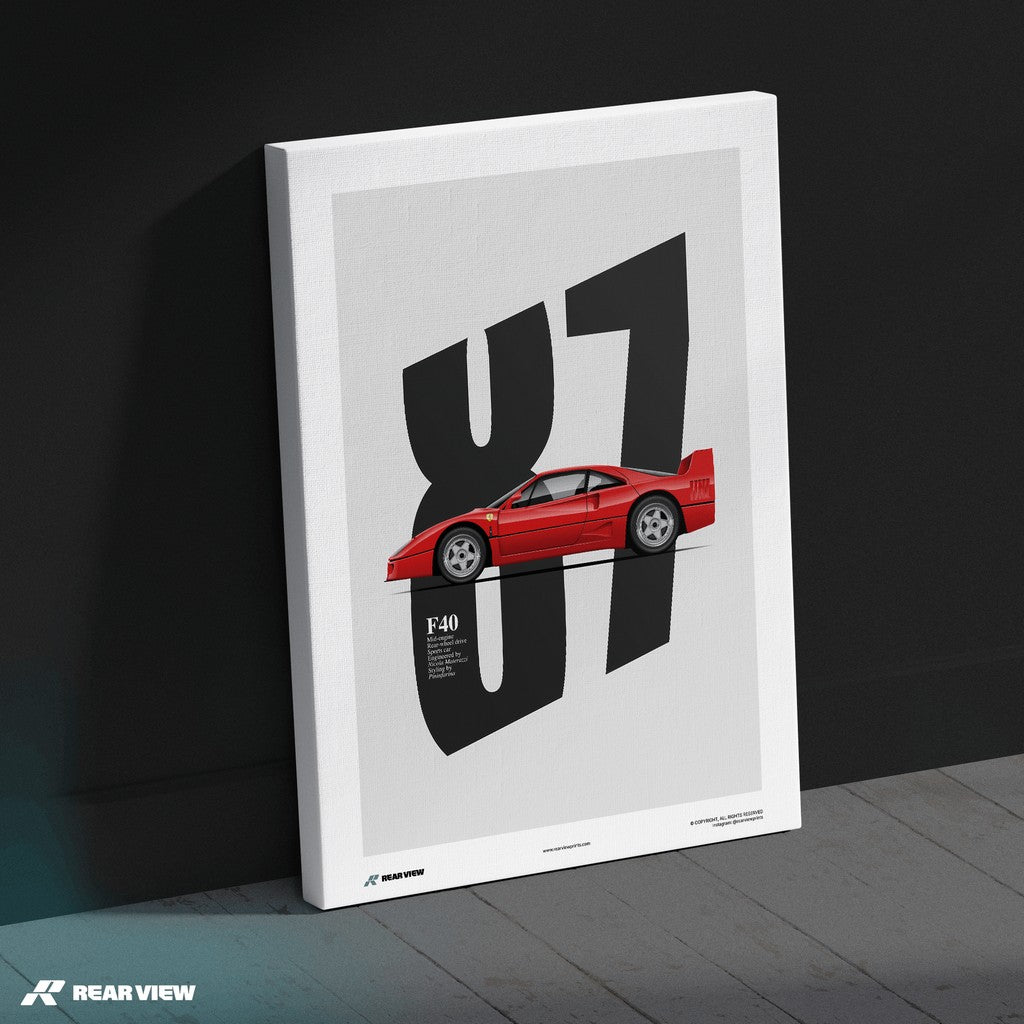 Enzo's Legacy - F40 Kunstdruck