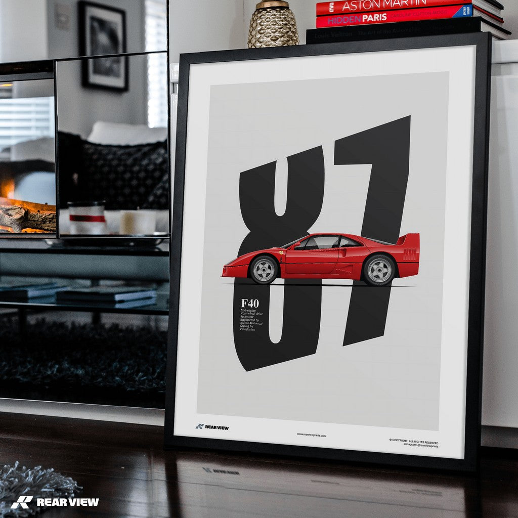 Enzo's Legacy - F40 Kunstdruck