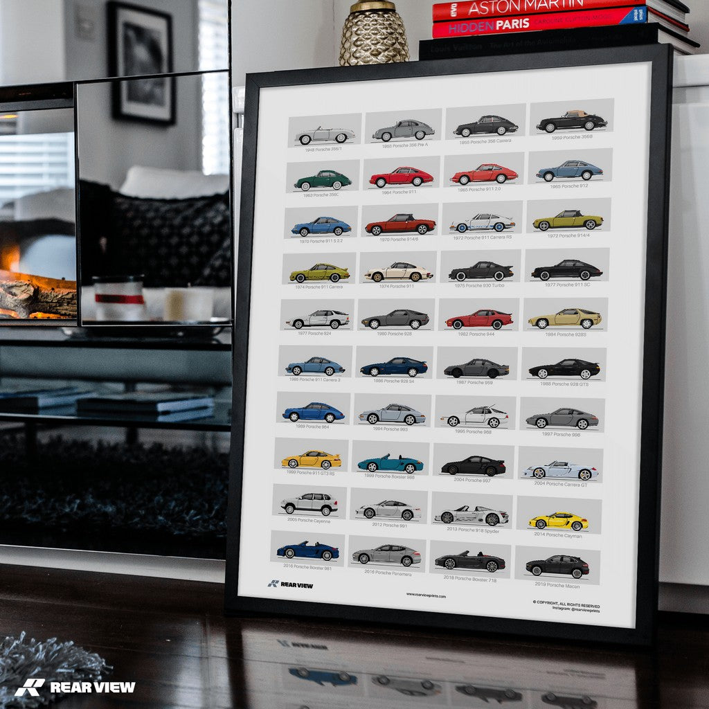 Eine Geschichte von Porsche - Kunstdruck
