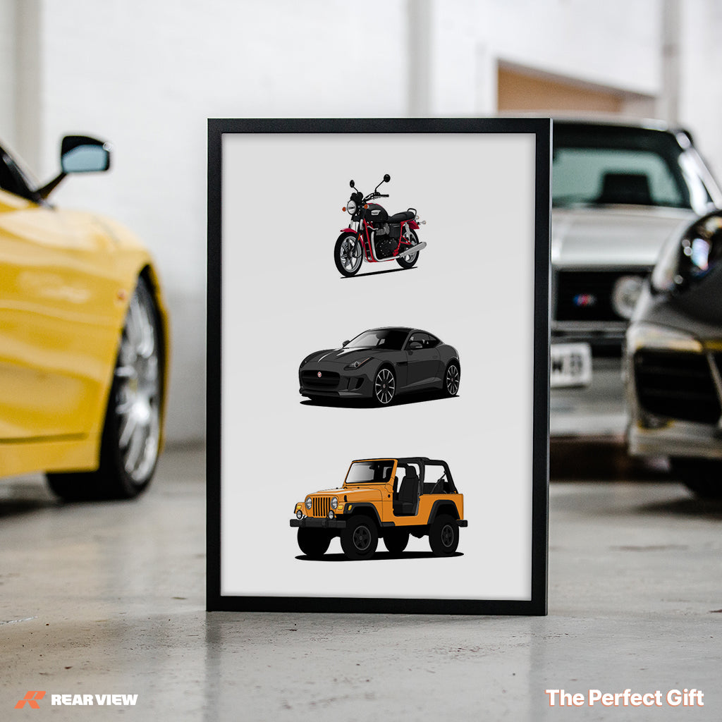 Individuelle Autokunst - Meine Autogeschichte auf Leinwand