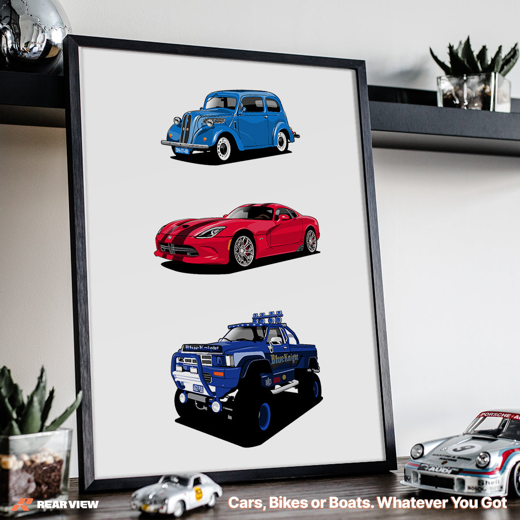 Individuelle Autokunst - Meine Autogeschichte auf Leinwand