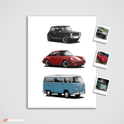 Custom Car Art - Mein Auto Geschichte Kunstdruck