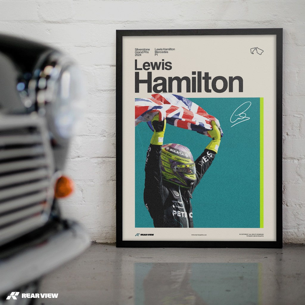 Silverstone Glory - Stampa d'arte di Lewis Hamilton