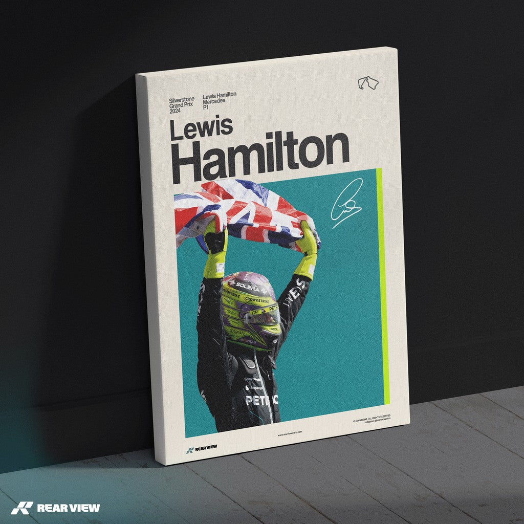 Silverstone Glory - Stampa d'arte di Lewis Hamilton