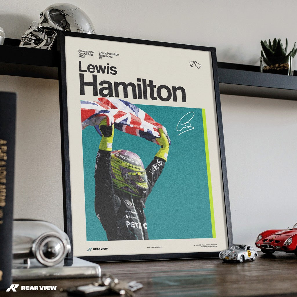 Silverstone Glory - Stampa d'arte di Lewis Hamilton