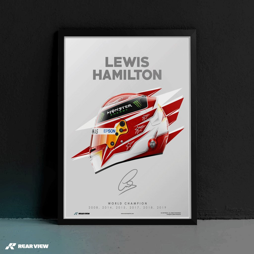 Stile vincente - Stampa d'arte del casco del campione