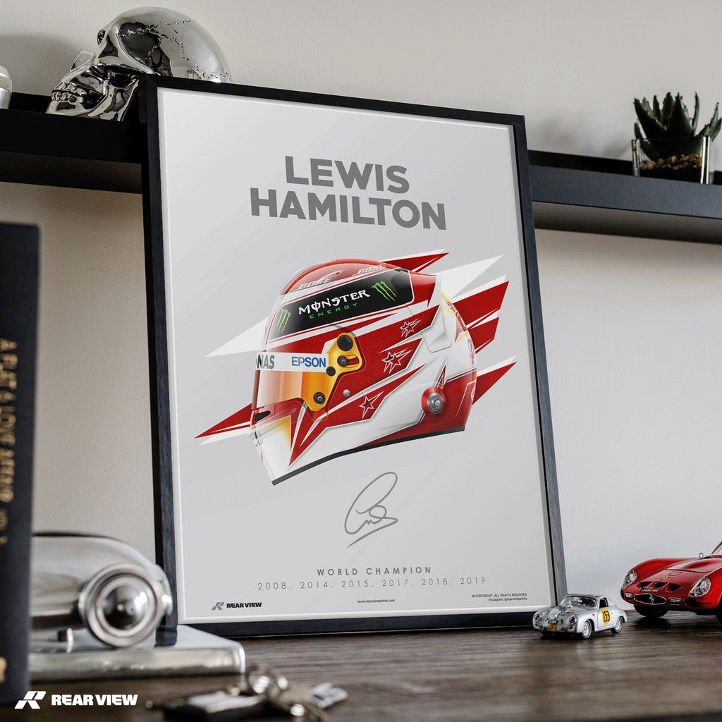 Stile vincente - Stampa d'arte del casco del campione