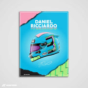 Silver Evolution – Ricciardo Helmet Art Print