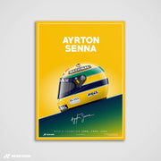 Die brasilianische Legende - Senna Kunstdruck