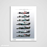 Silver Evolution – Hamilton Cars Art Print