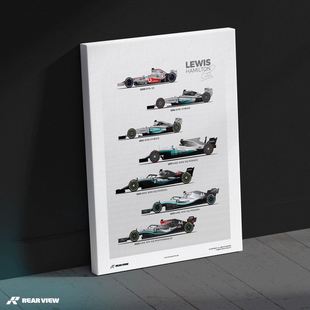 Racecraft Legacy – Hamilton Cars Art Print