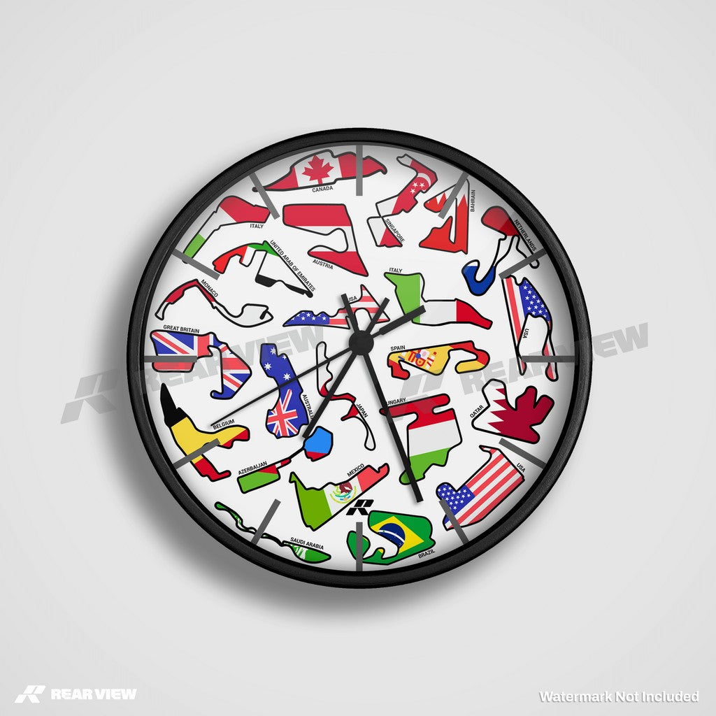 F1-Rennstrecke - Leichte Zifferblatt-Edition