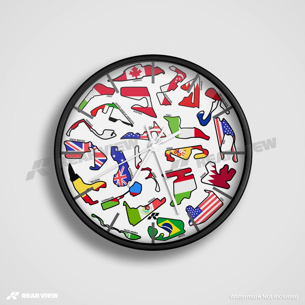 F1-Rennstrecke - Leichte Zifferblatt-Edition