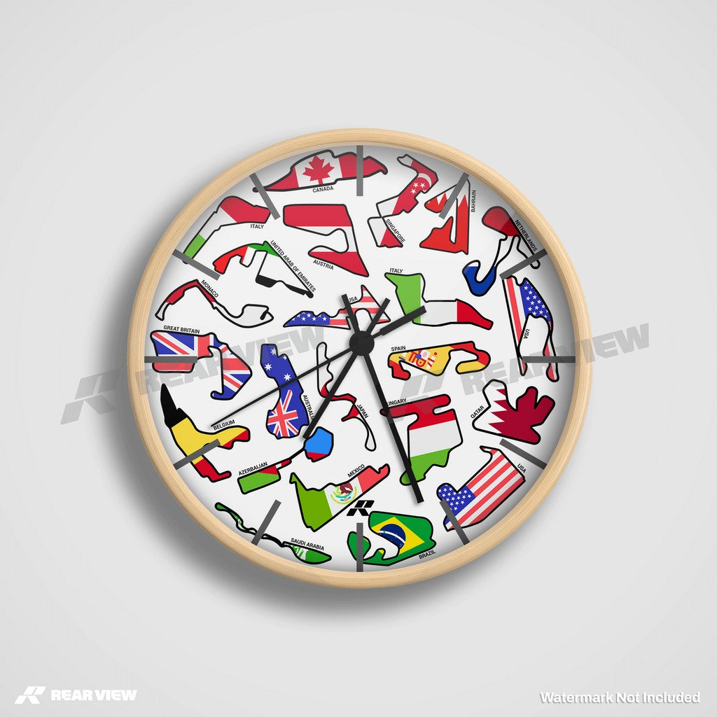 F1-Rennstrecke - Leichte Zifferblatt-Edition