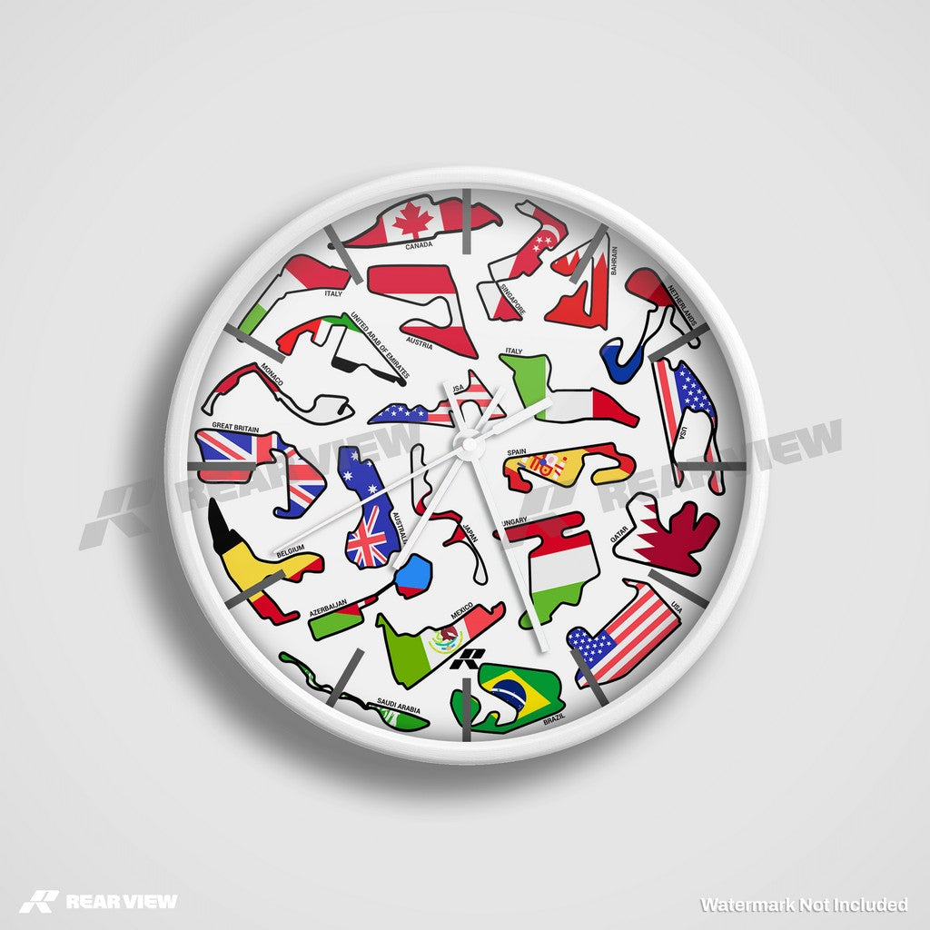 F1-Rennstrecke - Leichte Zifferblatt-Edition