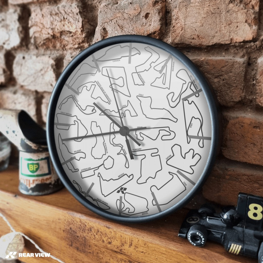 F1 Race Track White - Leichtes Zifferblatt Edition