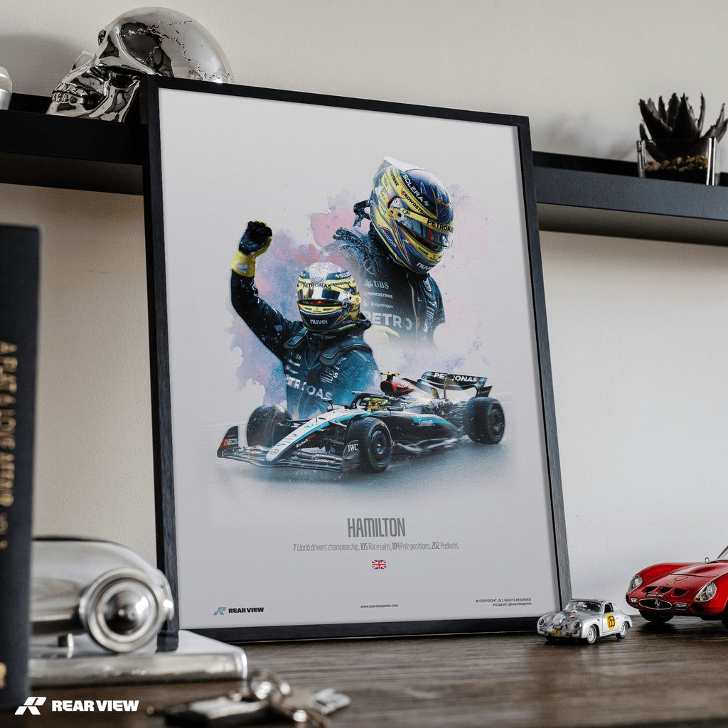 Podium Legende - Hamilton Kunstdruck