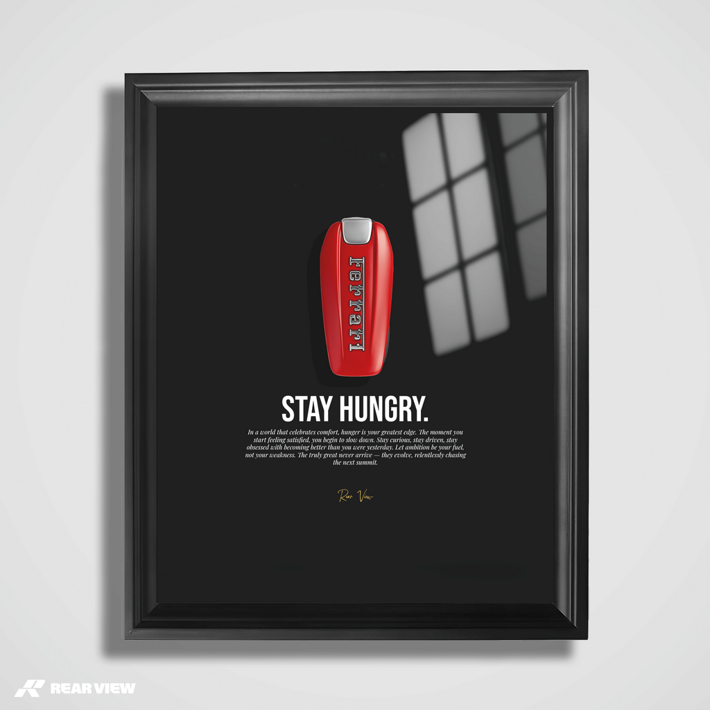 Stay Hungry  - Portrait Italian Key Art Handcrafted Edition