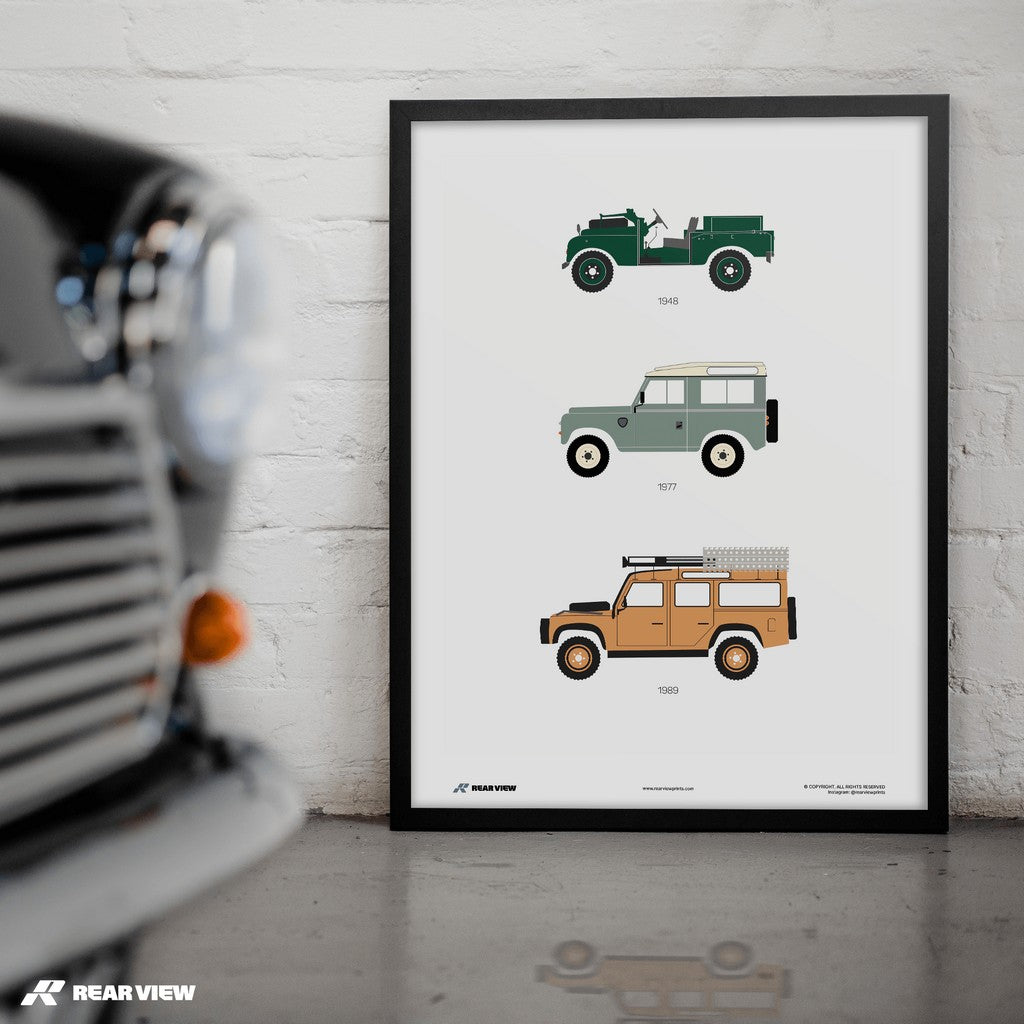 Das britische Arbeitspferd - Defender Kunstdruck