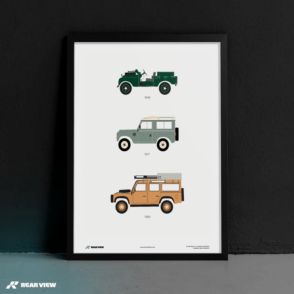 Das britische Arbeitspferd - Defender Kunstdruck