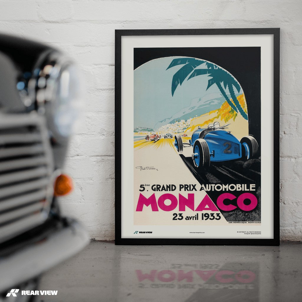 Gran Premio d'epoca 1933 - Stampa d'arte Monaco