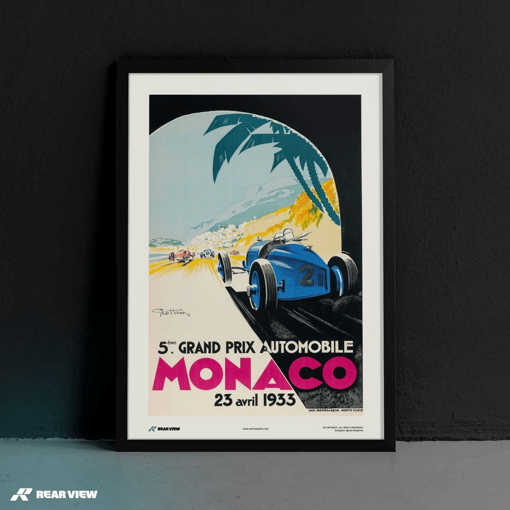 Gran Premio d'epoca 1933 - Stampa d'arte Monaco