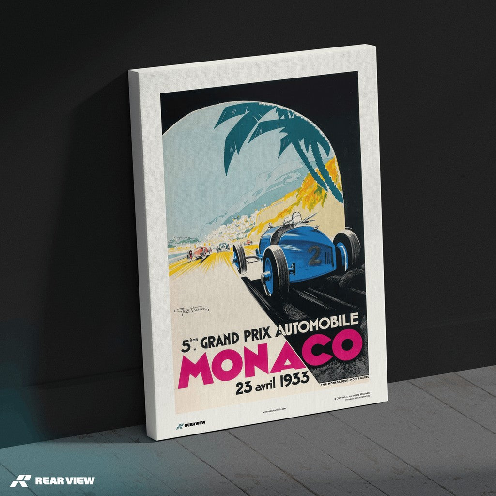 Gran Premio d'epoca 1933 - Stampa d'arte Monaco