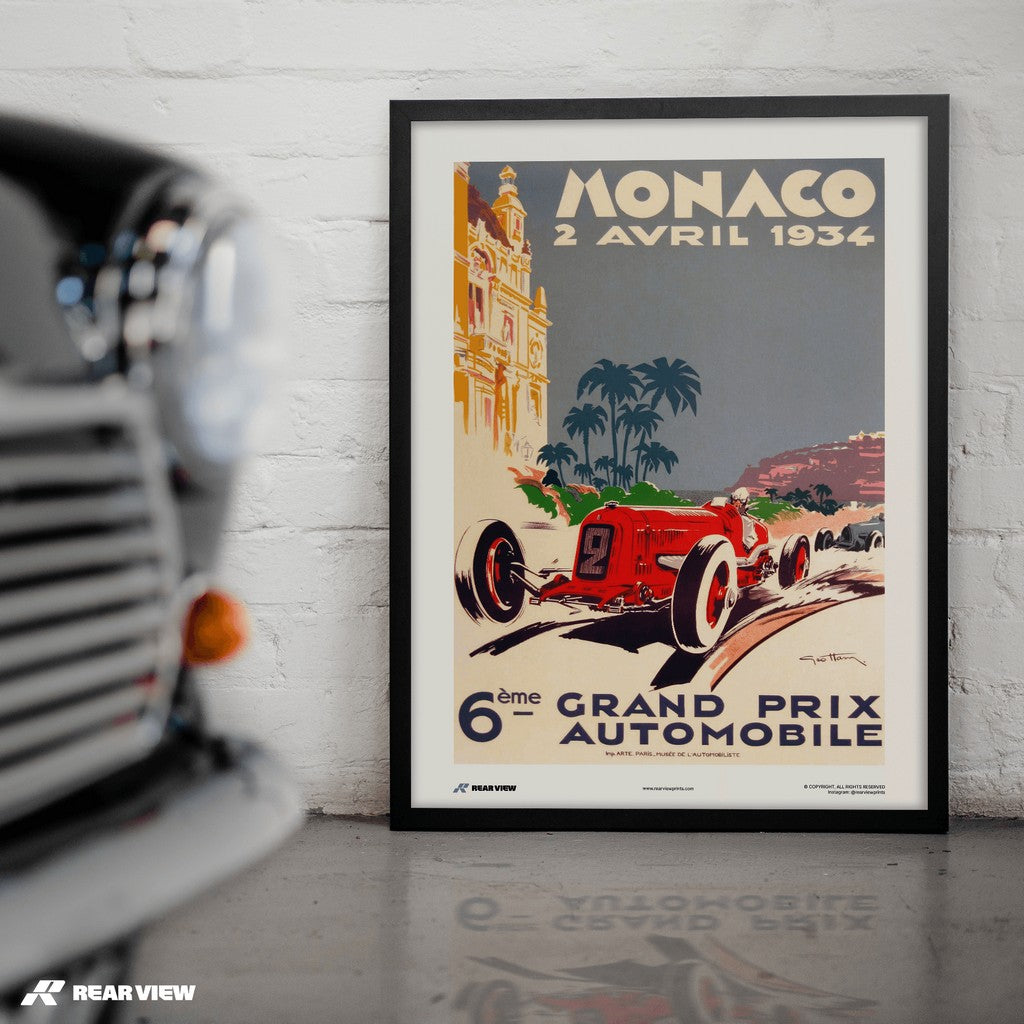 Gran Premio d'epoca 1934 - Stampa d'arte Monaco