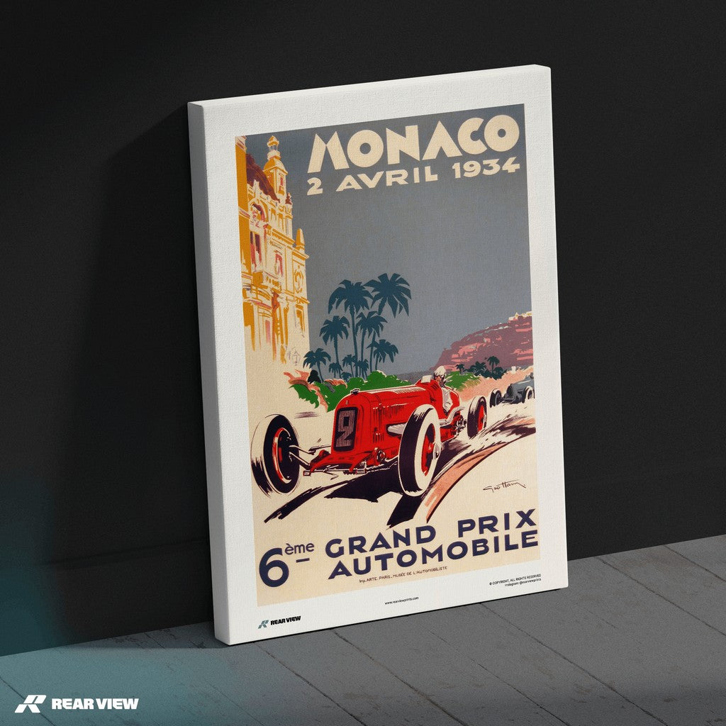 Gran Premio d'epoca 1934 - Stampa d'arte Monaco