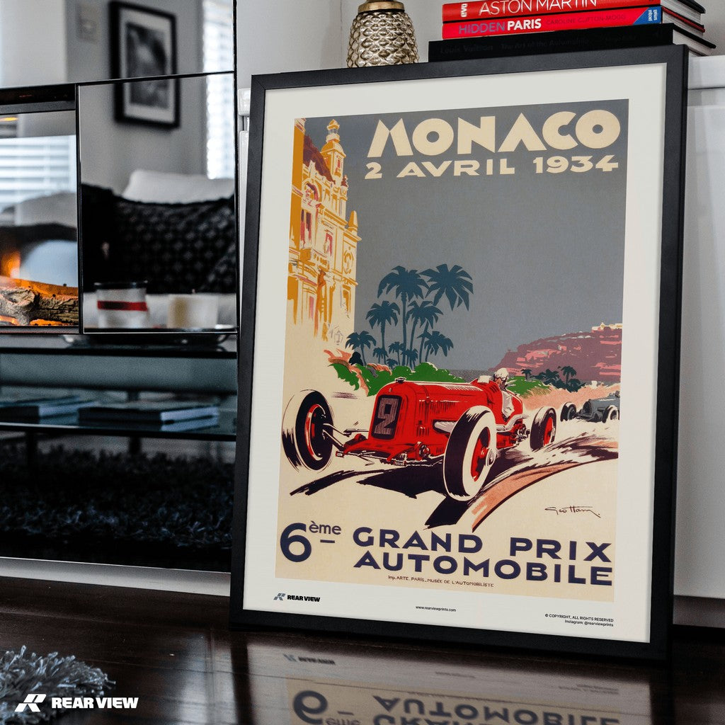 Gran Premio d'epoca 1934 - Stampa d'arte Monaco