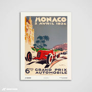 Gran Premio d'epoca 1934 - Stampa d'arte Monaco