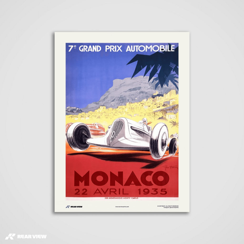 Gran Premio d'epoca 1935 - Stampa d'arte Monaco