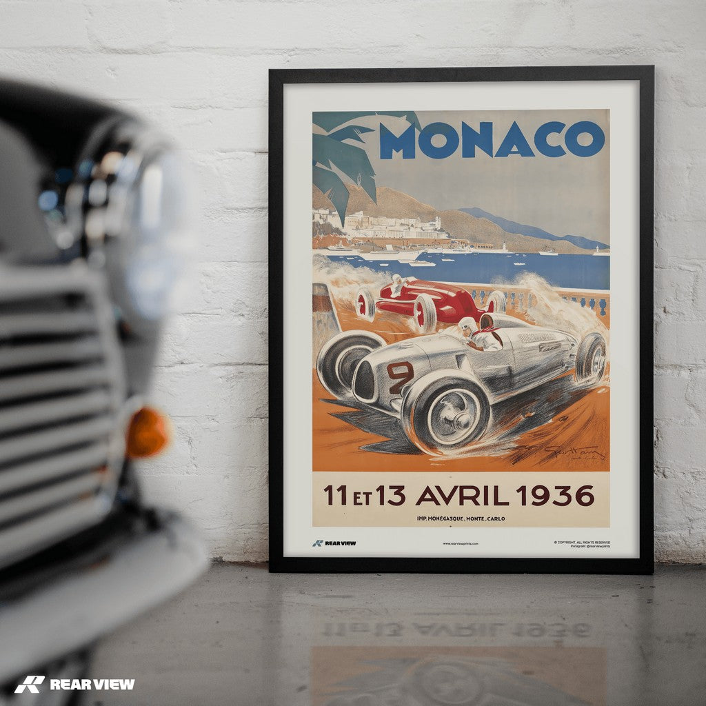 Gran Premio d'epoca 1936 - Stampa d'arte Monaco