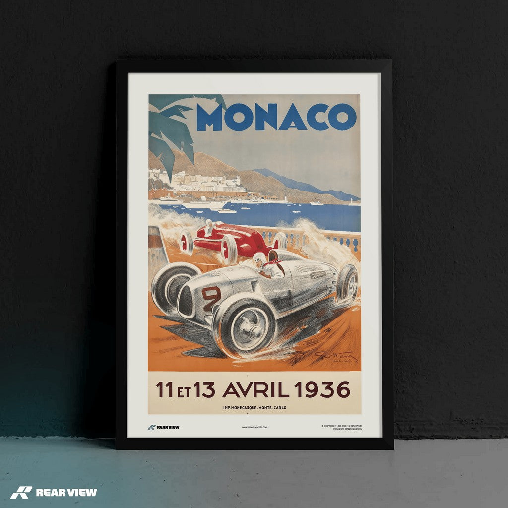 Gran Premio d'epoca 1936 - Stampa d'arte Monaco