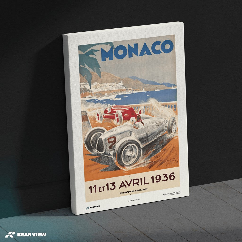Gran Premio d'epoca 1936 - Stampa d'arte Monaco
