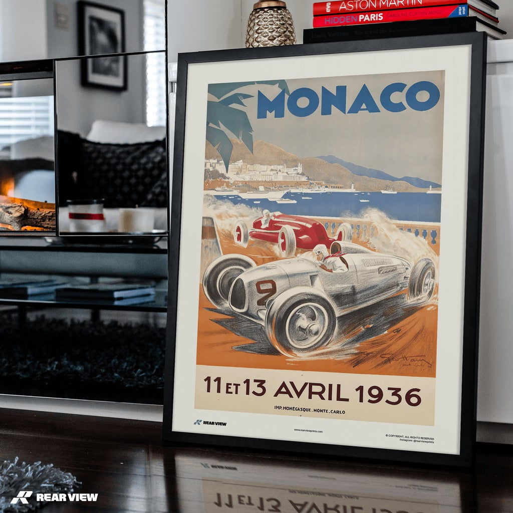 Gran Premio d'epoca 1936 - Stampa d'arte Monaco