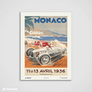 Gran Premio d'epoca 1936 - Stampa d'arte Monaco