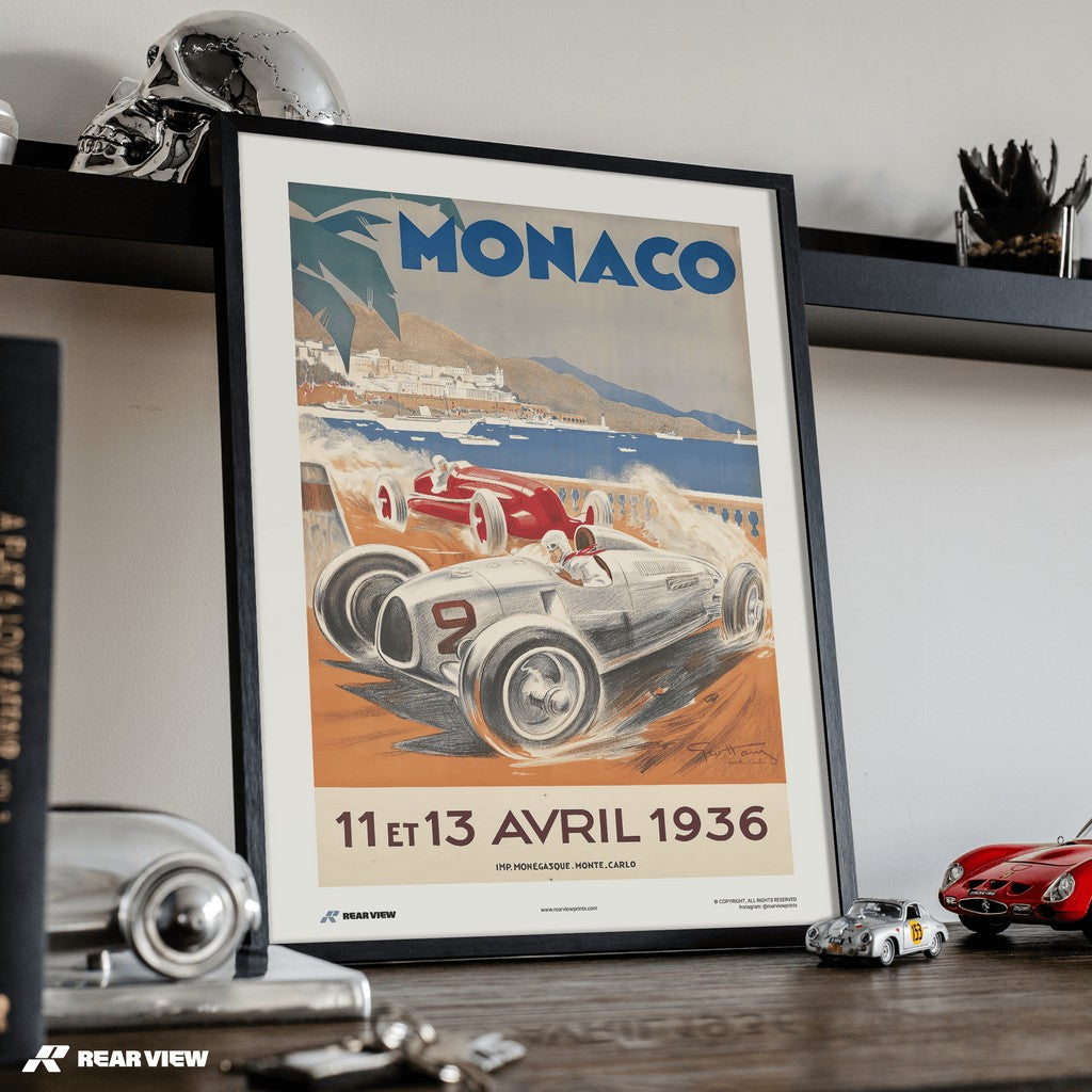 Gran Premio d'epoca 1936 - Stampa d'arte Monaco
