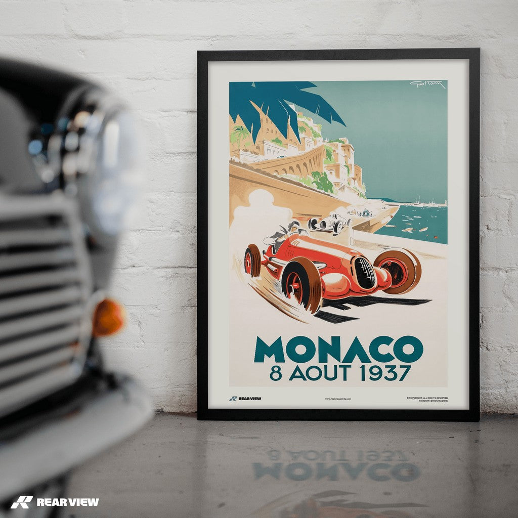 Gran Premio d'epoca 1937 - Stampa d'arte Monaco